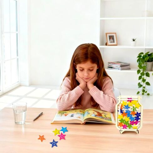 Magnetic Reward jar,Star Shaped Reward jar, Classroom Management Tool, Back to School Gift in Kuwait