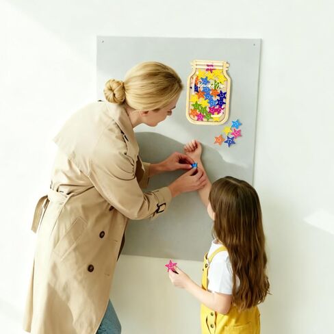 Magnetic Reward jar,Star Shaped Reward jar, Classroom Management Tool, Back to School Gift in Kuwait