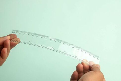 Student Geometry Ruler Set 20cm - 4 PCS Transparent Math Tools (Straight Ruler+2 Triangles+Protractor) - Durable Plastic School Supplies for Classroom in Saudi Arabia