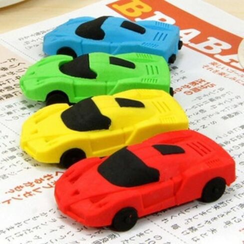 Colorful Simulated Cartoon Car Eraser for Kids School Supplies Office Supplies Kids in Saudi Arabia