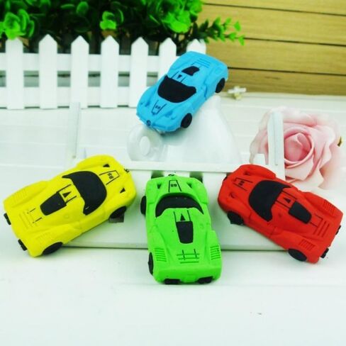 Colorful Simulated Cartoon Car Eraser for Kids School Supplies Office Supplies Kids in Saudi Arabia