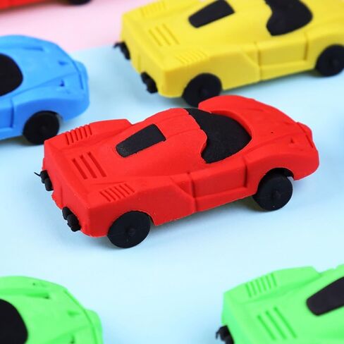 Colorful Simulated Cartoon Car Eraser for Kids School Supplies Office Supplies Kids in Saudi Arabia
