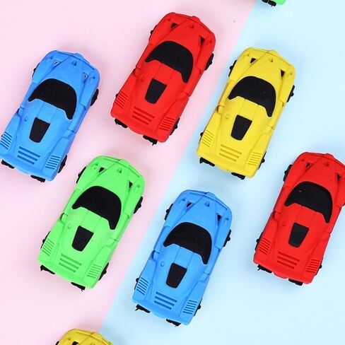 Colorful Simulated Cartoon Car Eraser for Kids School Supplies Office Supplies Kids in Saudi Arabia