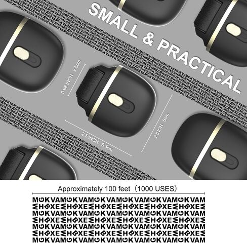 Lomil Identity Protection Roller Stamps 2 Pack - Confidential Roller Stamp with 4 Refills - Wide Identity Theft Protection Stamp for ID Blockout, Privacy & Security(Black) in Saudi Arabia