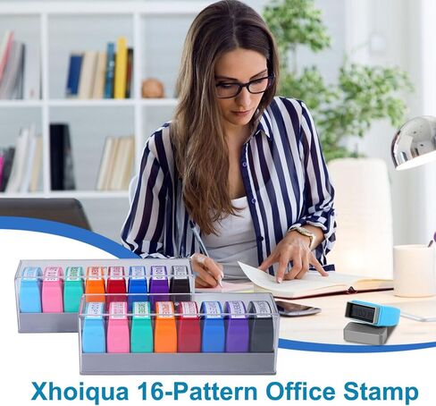 Paid, Approved, Copy, Scanned, Entered, Confidential, Completed, Return to Sender Stamp, Self Inking Office Stamps Set, Business Stamps for Invoices & Documents, 8Pcs Red Ink in Saudi Arabia