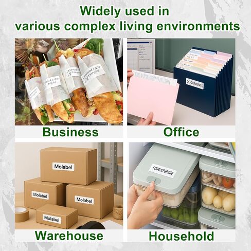 ملصقات عناوين قياسية حرارية بيضاء - 10 بكرات (مع شريحة RFID) لـ Dymo 30251 (1-1/8 بوصة × 3-1/2 بوصة) متوافقة مع طابعات Dymo LabelWriter 550 - 130 ملصقًا لكل لفة. in Saudi Arabia
