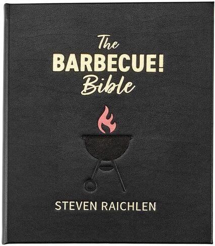 The Barbecue! Bible - Graphic Image Leather Bound Book Black - Fine Collectible Edition - Made in USA in Saudi Arabia