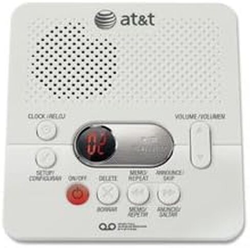 نظام الرد الرقمي AT&T، مع وقت تسجيل بالدقيقة، أبيض in Kuwait