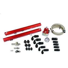 Aeromotive 14102 5.0 لتر نظام السكك الحديدية للوقود Ford Street Billet (Ford 5.0 86-98) 5/8 بوصة معرف. in Kuwait