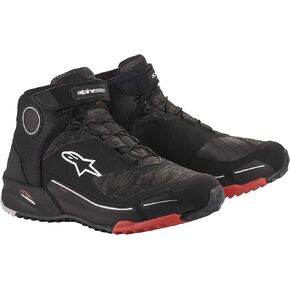 حذاء Alpinestars CR-X Drystar لركوب الخيل (9) (أسود/أصفر فلو/أحمر فلوو) in Kuwait