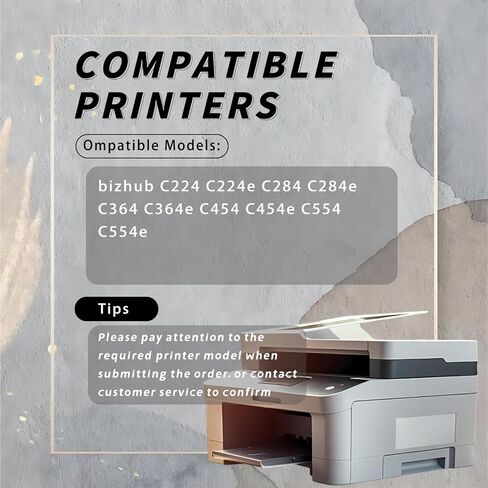 وحدة تطوير DV-512 متوافقة مع طابعات Konica Minolta bizhub C224 C224e C284 C284e C364 C364e C454 C454e C554 C554e، الطباعة المكتبية سهلة وسلسة (4 عبوات BK/C/M/Y) in Kuwait