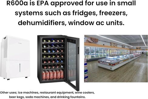 ENVIRO-SAFE R600a Refrigerant | 1 Pack | 6 oz/170g Can | Piercing Style Can for HVAC Use (Include Charging Gauge and Bullet Piercing Valve) in Saudi Arabia