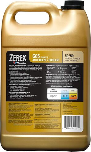 Zerex G05 Phosphate Free 50/50 Ready-to-Use Antifreeze/Coolant 1 GA in Saudi Arabia