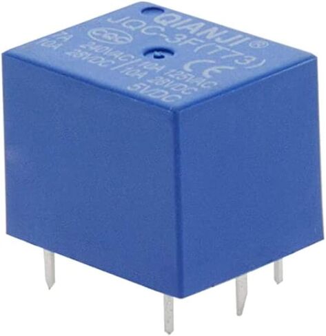 JQC3F T73 تيار مستمر 12 فولت ملف 5 دبابيس صغيرة SPST مرحل الطاقة PCB نوع 25 قطعة in Kuwait