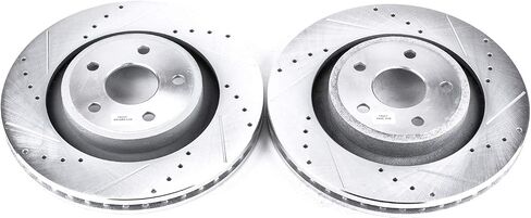 Power Stop AR8794XPR Front Evolution Drilled & Slotted Rotor Pair For Jeep Grand Cherokee 2006-2010 [Model Specific] in Saudi Arabia