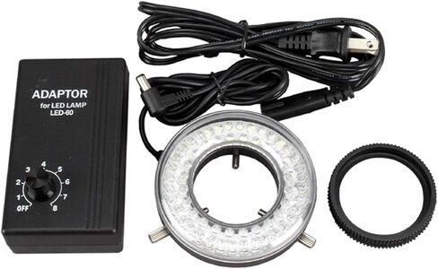 AmScope LED-64-ZK Microscope Ring Light with Adapter, white in Kuwait