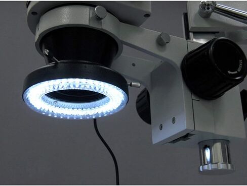 AmScope LED-64-ZK Microscope Ring Light with Adapter, white in Kuwait