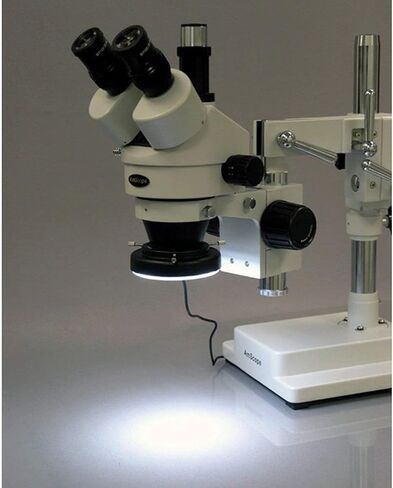 AmScope LED-64-ZK Microscope Ring Light with Adapter, white in Kuwait