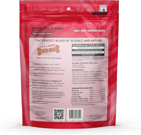 Indigenous Dental Health Bones — Carrot & Pumpkin Flavor Large 17oz in Kuwait