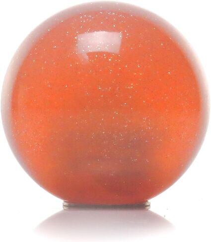 مقبض ناقل الحركة من American Shifter 43957 برتقالي معدني مع إدراج 16 مم × 1.5 (سلحفاة مجردة بيضاء) in Kuwait