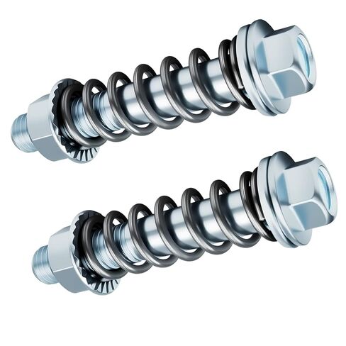 (2 قطعة) مسامير مشعب عادم السيارة M10x1.5 مم، ومسامير شفة العادم، ومجموعة مسامير وصواميل العادم مع نوابض لجاسكي العادم، ومسامير شفة العادم، وإكسسوارات السيارات المتوافقة مع معظم السيارات in Kuwait