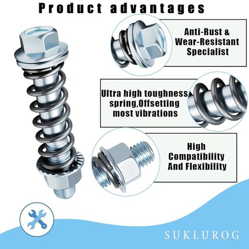 (2 قطعة) مسامير مشعب عادم السيارة M10x1.5 مم، ومسامير شفة العادم، ومجموعة مسامير وصواميل العادم مع نوابض لجاسكي العادم، ومسامير شفة العادم، وإكسسوارات السيارات المتوافقة مع معظم السيارات in Kuwait