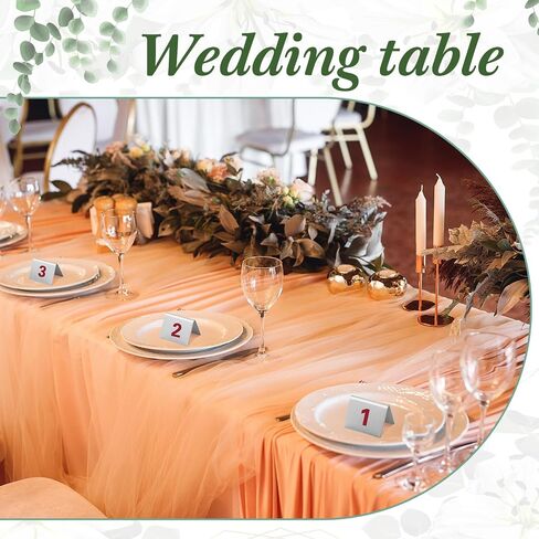 50 Pcs Stainless Steel Table Numbers Tent Style 1-50 Restaurants Table Number Card Tent Cards for Cafes Bars Party Banquets Food Service Wedding Evidence Markers Supplies, 2 x 1.6 Inches in Saudi Arabia