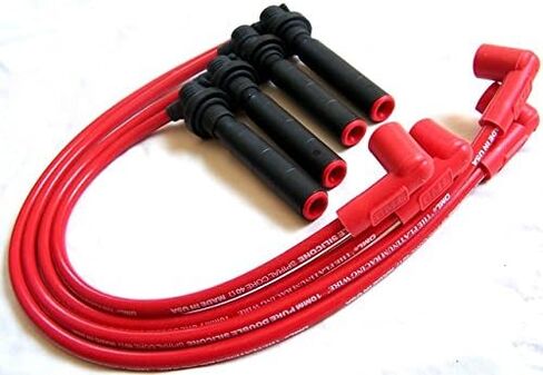CL EL Accord Civic Odyssey Oasis 1.6L 2.2L 2.3L VTEC 92-02 10mm High Performance Red Spark Plug Ignition Wire Set 28350 in Saudi Arabia