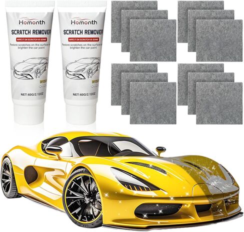 Nano Sparkle Cloth Car Scratch Remover - 2026 Upgrade Scratch Remover for Vehicles, Magic Wipes Cleaning Cloth Car Scratch Repair Paste, Scuff Repair Polishing Wax Kit for Deep Scratch Repair in Kuwait