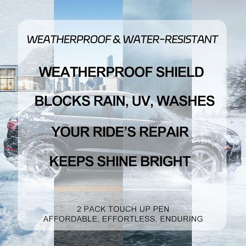 All Cars Magic Pen, Magic Car Scratch Removal Pen, Quick Car Scratch Remover for All Black Cars Paint Scratches, Weather-Resistant & Long-Lasting Touch Up Paint Pen for A Seamless Black Car Finish, 2PCS in Kuwait