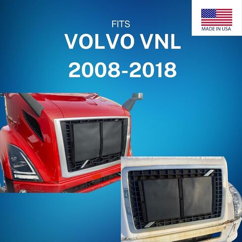 غطاء الشبكة الشتوي يناسب فولفو VNL 2008-2018 | واجهة الشتاء الثقيلة | حماية إحماء المحرك | حزام وفيلكرو جبل | درع الطقس البارد لشبه الشاحنات in Saudi Arabia
