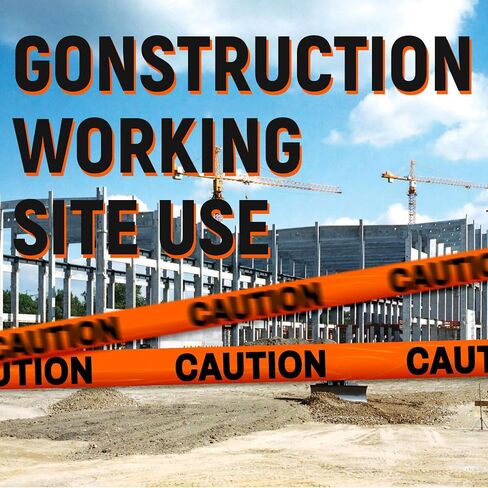 Caution Tape Yellow and Black Striped Barricade Tape 2.8-Inch by 660-Feet Non-Adhesive Barrier Tape Caution Ribbon Construction Caution Tape in Kuwait