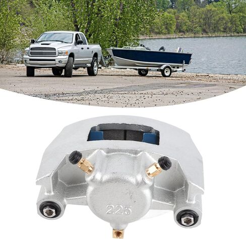 225 Disc Brake Caliper with Ceramic Pads for 3500 5200 6000lbs Axles Fits Kodiak Brake Sets Stainless Steel/Cast Iron for Boat Trailer Kits in Saudi Arabia