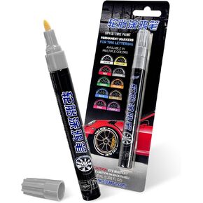Tire Paint Pen for Car, Waterproof Paint Pens Oil-Based Markers for Tire Lettering, Quick Dry Non-Fading Tyre Pen Permanent Drawing Marker for Car Truck Motorcycle Tires (White) in Kuwait