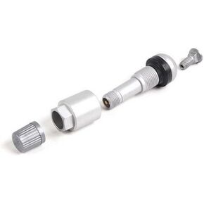 ساق صمام عجلة TPMS من HUF BMW OEM - فضي (طول 43 مم) لسيارات الركاب - غطاء جذعي للصمام المعدني in Kuwait