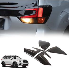 Rear Tail Lights Lamp Cover Trim Compatible with 2019-2024 Subaru Forester Smoked Lens Exterior Protection Taillight Cover ABS Plastics Accessories Set of 4 Pieces in Kuwait