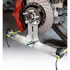 مجموعة أدوات محاذاة العجلات المحدثة للخدمة الشاقة مع شريط قياس، أدوات محاذاة إصبع القدم من الفولاذ المقاوم للصدأ للسيارات وحوامل موازنة لوحات لشاحنة السيارة وسيارات الدفع الرباعي in Kuwait