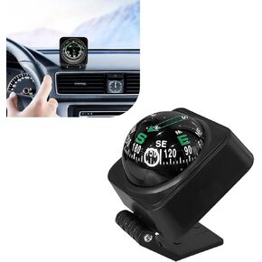 Upgraded Car Compass,2.6x2.2x2.1 Car Compass Dashboard with Adjustable Angle, Portable Compasses for Car Dashboard Auto Accessories for Camping, Travel, Hiking Universal HD Digital Compasses Ball in Kuwait