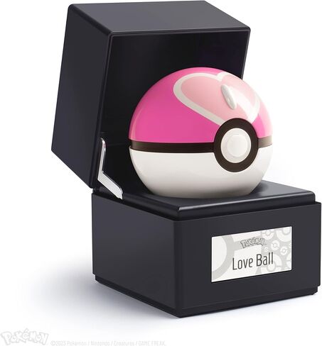 The Wand Company Great Ball Authentic Replica - Realistic, Electronic, Die-Cast Poké Ball with Display Case Light Features – Officially Licensed by Pokémon in Saudi Arabia
