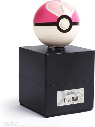 The Wand Company Great Ball Authentic Replica - Realistic, Electronic, Die-Cast Poké Ball with Display Case Light Features – Officially Licensed by Pokémon in Saudi Arabia