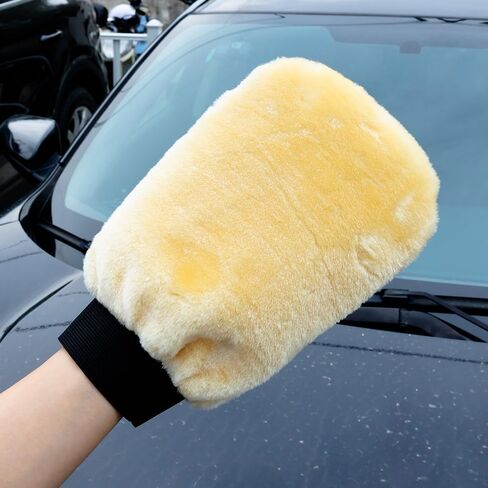 Double-Sided Plush Car Wash Mitt Car Cleaning Claw Gloves, Dust Mitt Vehicle Washing Tools Auto Wash Detailing in Saudi Arabia
