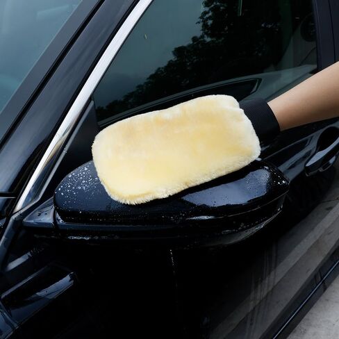 Double-Sided Plush Car Wash Mitt Car Cleaning Claw Gloves, Dust Mitt Vehicle Washing Tools Auto Wash Detailing in Saudi Arabia