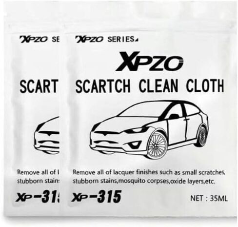 2Pc Nano Sparkle Cloth Car Scratches Remover, Multi-Purpose Nano Magic Cloth to Clean Small Scratched Water Spots Scratch Car Remover in Saudi Arabia