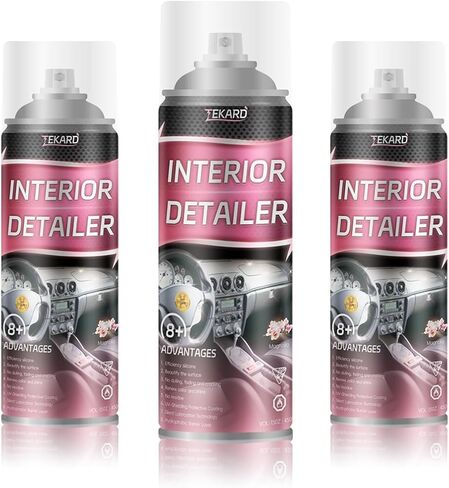 Car Interior Cleaner,Deep Cleaner Polishing, Large 15 Ounce Capacity Interior Detailer, Tire Cleaner, Suitable for Cleaning Rubber, Plastic, leather Surfaces Inside the Car (2 Bottle) in Saudi Arabia