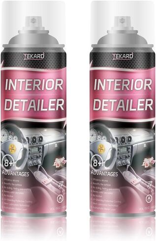 Car Interior Cleaner,Deep Cleaner Polishing, Large 15 Ounce Capacity Interior Detailer, Tire Cleaner, Suitable for Cleaning Rubber, Plastic, leather Surfaces Inside the Car (2 Bottle) in Saudi Arabia