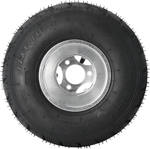 4 Pack Go Kart Tires and Rims 10x4.5-5 and 11x7.10-5 Rain Tire 3 Stud 50mm Go Kart Front Rear Wheels for Racing Go Kart Go Cart Drift Trike ATV Golf Cart Racer Tire in Saudi Arabia