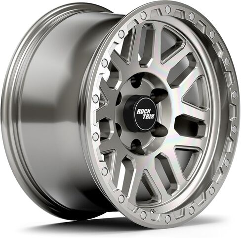 عجلة RockTrix RT110 مقاس 18 بوصة متوافقة مع عجلات 2009-2024 Ford F150 18x9 6x135 (إزاحة 12 مم، مساحة خلفية 4.5 بوصة) تجويف 87.1 مم، عجلات سوداء، تناسب أيضًا إطارات برونكو رابتور 2022+ in Saudi Arabia