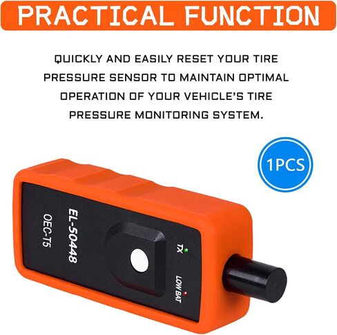 أداة إعادة تعلم GM Tpms، مستشعر نظام مراقبة ضغط الإطارات التلقائي 12 فولت، EL-50448 TPMS EL50448 OEC-T5 أداة إعادة ضبط متوافقة مع معظم مركبات سلسلة GM 2010-2013 (قطعة واحدة) in Saudi Arabia