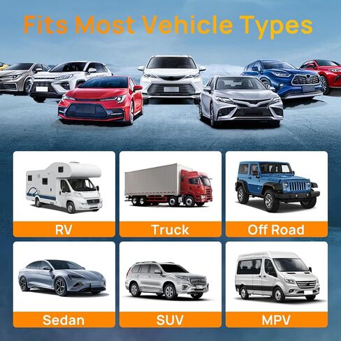 نظام مراقبة ضغط الإطارات RV، 0-9.9 بار، نظام مراقبة ضغط الإطارات 144 رطل لكل بوصة مربعة مع شحن بالطاقة الشمسية، TPMS مع 6 أجهزة استشعار و6 أوضاع تنبيه (6 أجهزة استشعار - أسود) in Kuwait