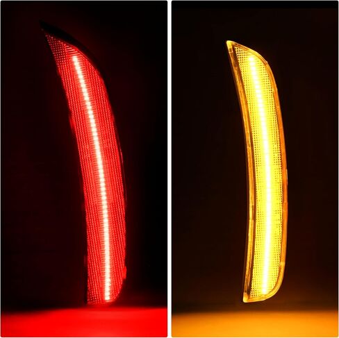 HECASA LED Side Marker Light 4Pcs Compatible with 2012-2019 Fiat 500 500c 500E & 2013-2017 Dodge Viper Front Rear Side Marker Parking Lamp Replacement for FI2555100 FI2554100 Smoke Lens Left & Right in Saudi Arabia